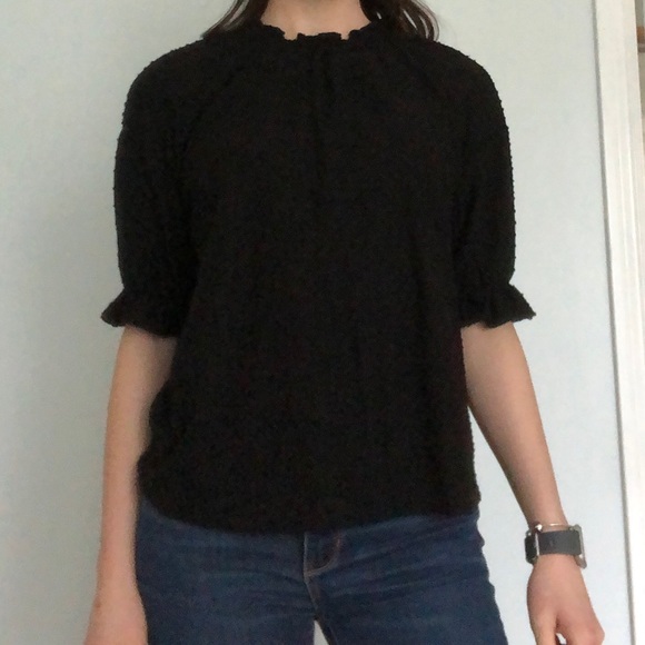 Black top, Swiss dot - Picture 1 of 4